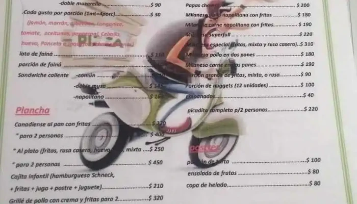 Pizzeria Doblemuza Menu - Las Piedras