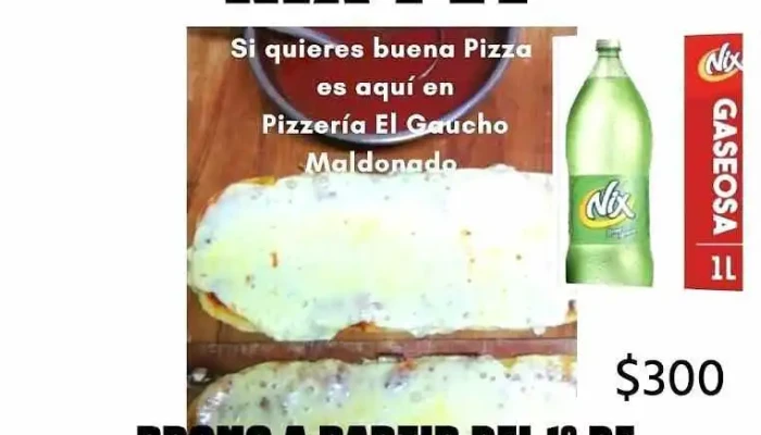 Pizzeria El Gaucho Maldonado -  Menu - Maldonado