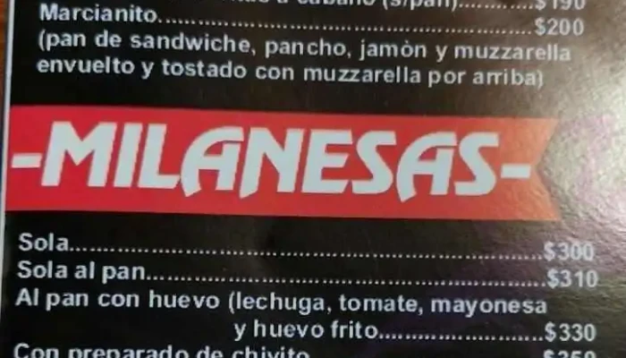 Pizzeria El Hornero -  Menu - Melo