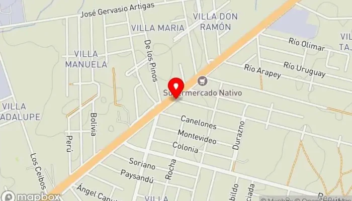 mapa de Pizzería Joker Restaurante en Barros Blancos