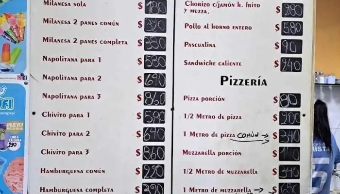 Pizzeria La Amistad La Teja Menu - Montevideo
