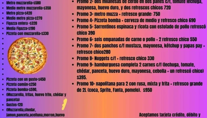 Pizzeria La Familia -  Menu - Barros Blancos