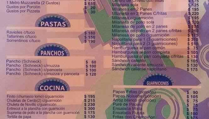 Pizzeria La Piedra Menu - Rio Branco