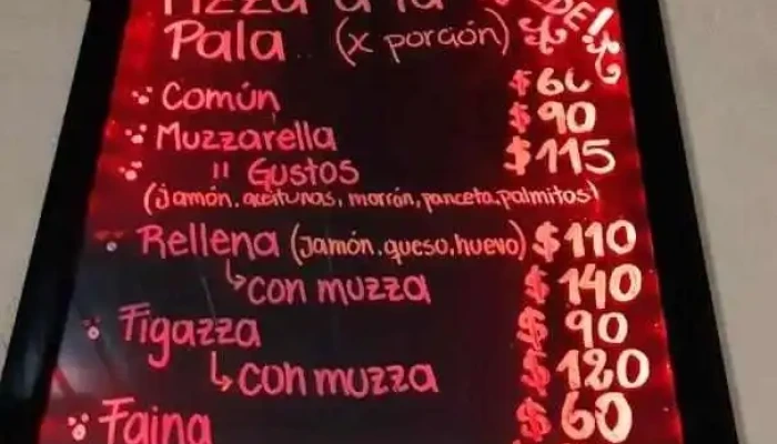 Pizzeria La Sede -  Menu - Santa Rosa