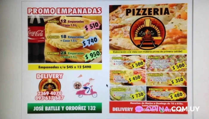 Pizzeria La Via -  Menu - La Paz