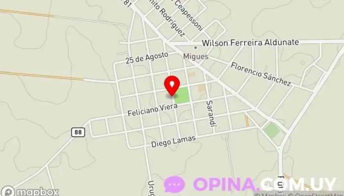 mapa de Plan B Kiosco, Tienda de accesorios para móviles, Servicio de informática, Societe de Flocage en Migues