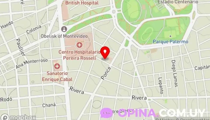 mapa de PLENUS Clínica Sexológica Centro médico en Montevideo
