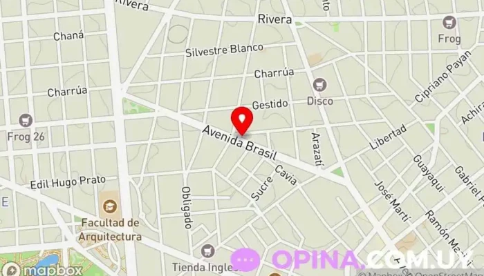 mapa de Pocitos Libros Librería en Montevideo