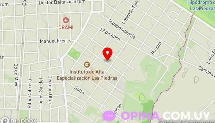 mapa de Podóloga Médica María Lago Podólogo en Las Piedras