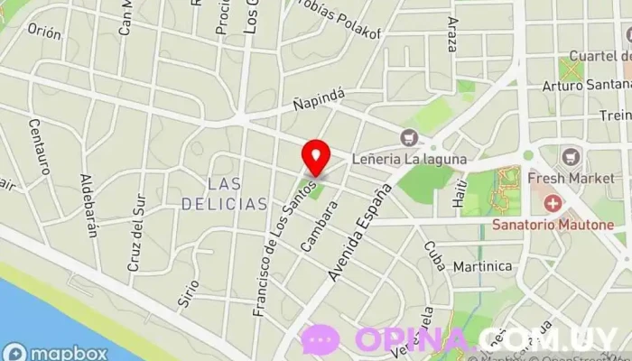 mapa de PODÓLOGA PUNTA DEL ESTE MALDONADO CONSULTORIO PODOLOGICO Podólogo en Maldonado