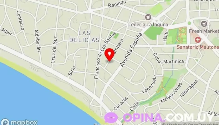 mapa de Podología - La salud en tus pies Centro asistencial de día, Centro de salud en Maldonado