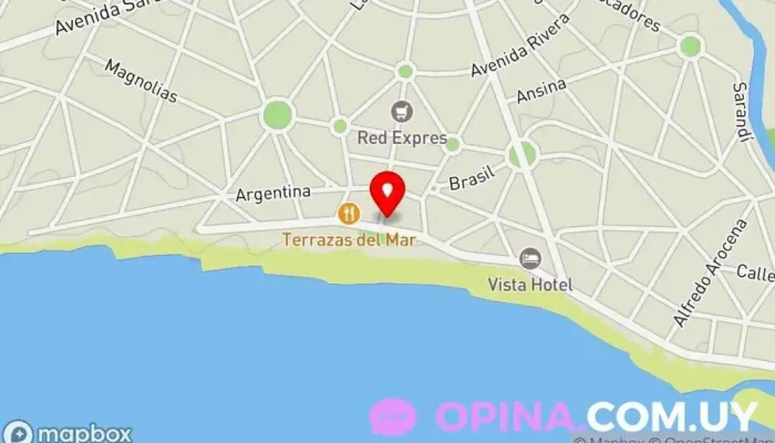 mapa de Policlinca ASSE Oficina médica en La Floresta