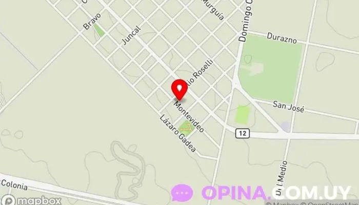 mapa de Policlinica Barrio Asencio - ASSE Hospital en Nueva Palmira