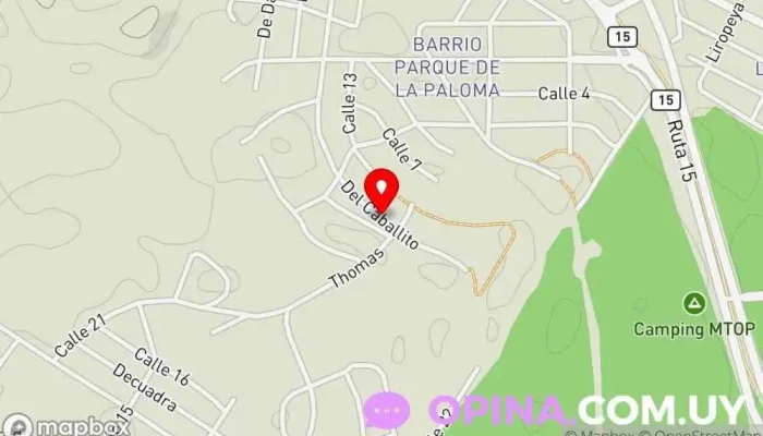 mapa de Policlinica Barrio Parque Hospital en La Paloma