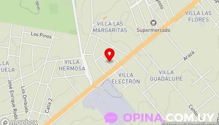 mapa de Policlínica Casmu Barros Blancos Hospital en Barros Blancos