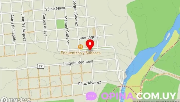 mapa de Policlínica COMEF Médico de urgencias en 25 de Agosto