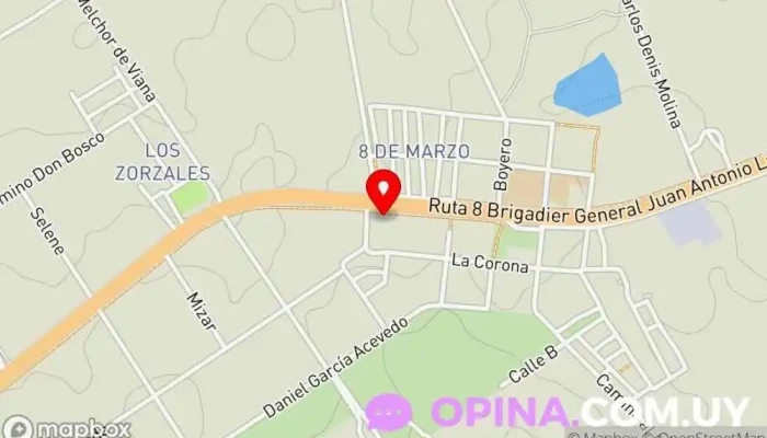 mapa de Policlinica el eje Hospital en Montevideo