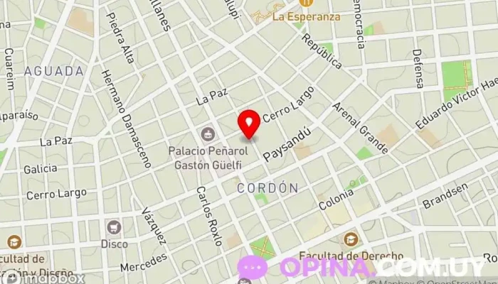 mapa de Policlínica Gaboto (Sanidad Policial) Médico en Montevideo