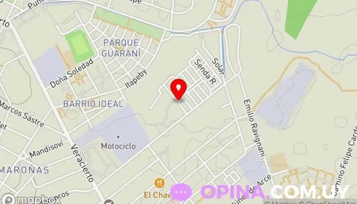 mapa de Policlinica La CASONA Médico en Montevideo