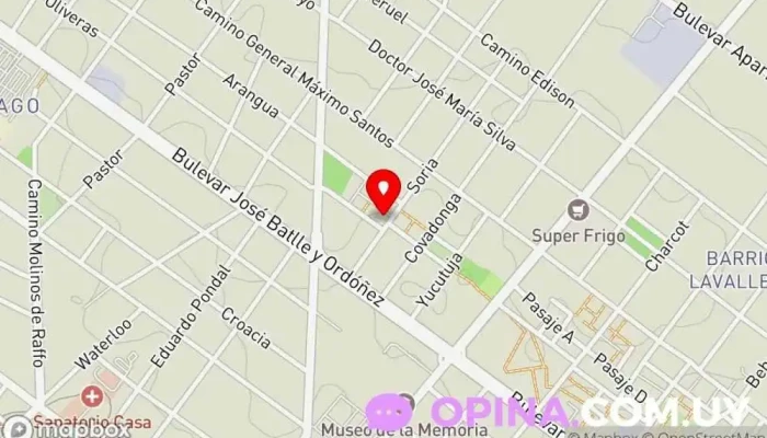 mapa de Policlinica Lavalleja | Montevideo Salud Clínica ambulatoria en Montevideo