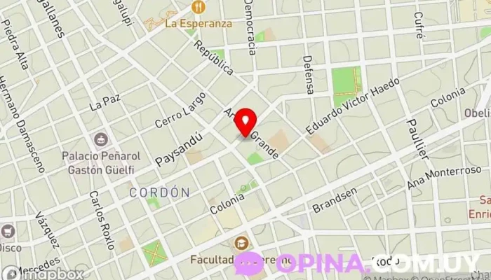 mapa de Policlínica Luisa Tiraparé | Montevideo Salud Médico en Montevideo