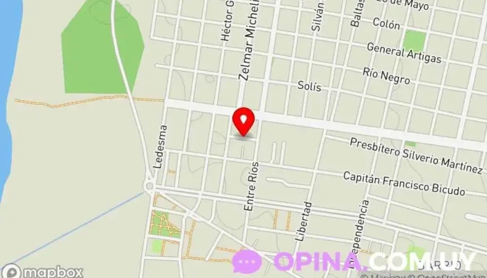 mapa de Policlínica  en Paysandú