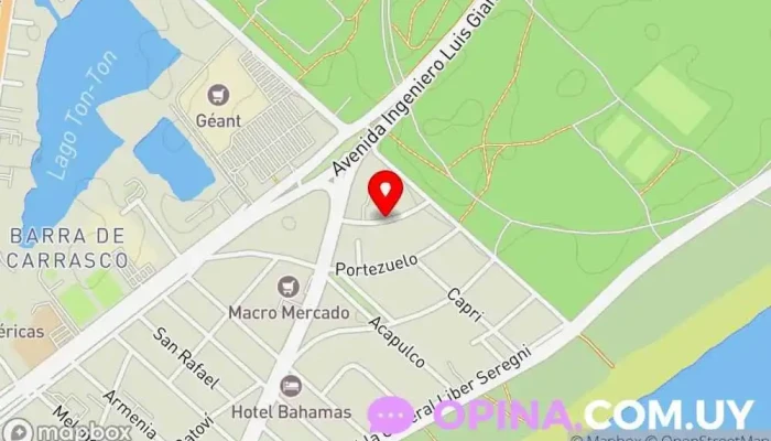 mapa de Policlinica Mautone Clínica ambulatoria en Ciudad de la Costa