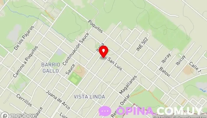 mapa de Policlinica Obelisco Clínica ambulatoria en Las Piedras