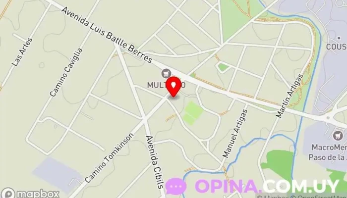 mapa de Policlínica Paso de la Arena | Montevideo Salud Clínica ambulatoria en Montevideo