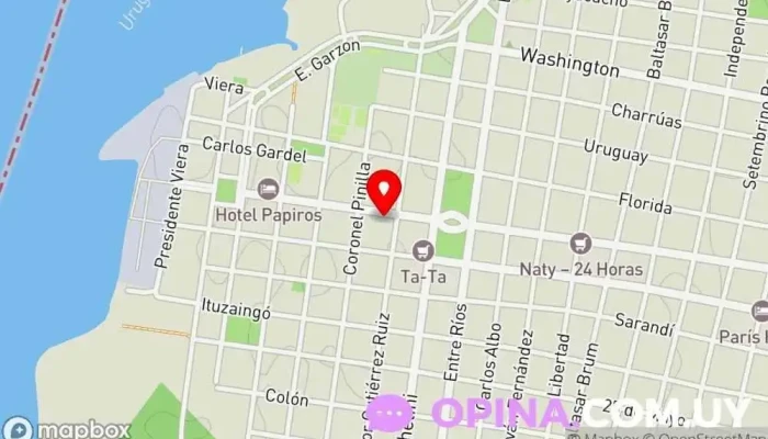 mapa de Policlínica Puerto Centro de salud comunitario en Paysandú