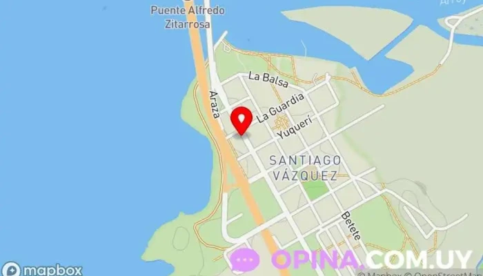 mapa de Policlínica Santiago Vásquez Centro de salud comunitario en Santiago Vázquez