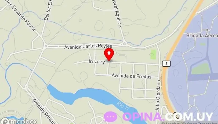 mapa de Policlínica Sportivo Yi Centro de salud comunitario en Durazno