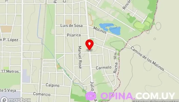mapa de Policlínica Villa Juanita Hospital en Las Piedras