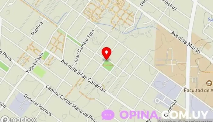 mapa de Policlínica Villa Teresa | RAP Centro de salud en Montevideo