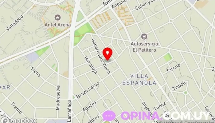 mapa de Policlinica Yucatan | Montevideo Salud Hospital en Montevideo