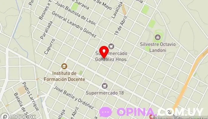 mapa de Policlínicas CAMEDUR Centro médico en Durazno