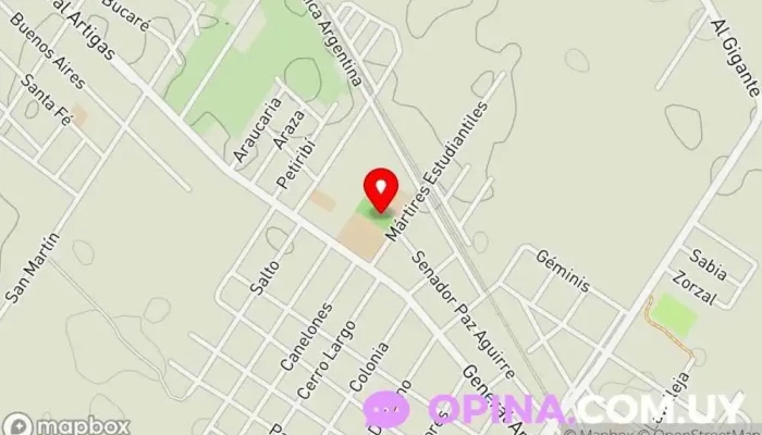 mapa de Polideportivo Progreso Polideportivo en Progreso