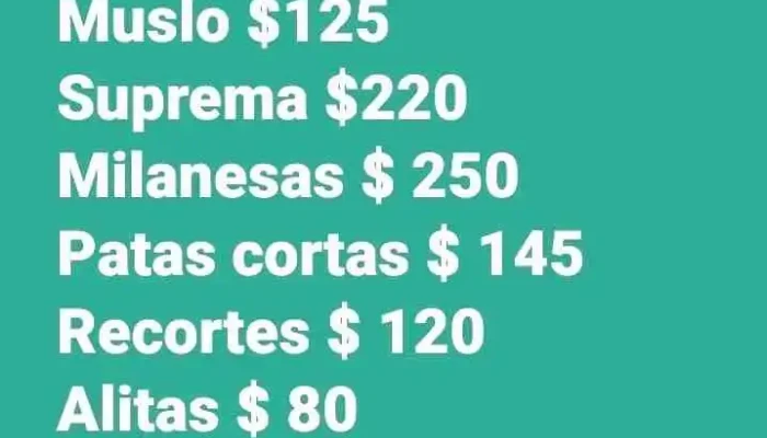 Polleria Aleben -  Menu - Canelones