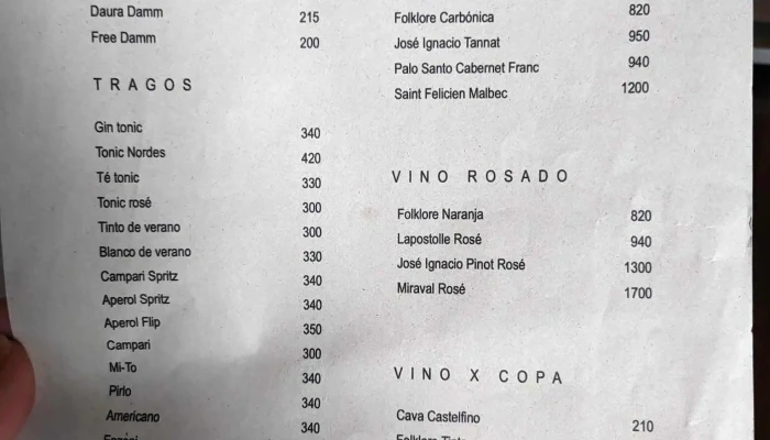 Pomelo -  Menu - Montevideo