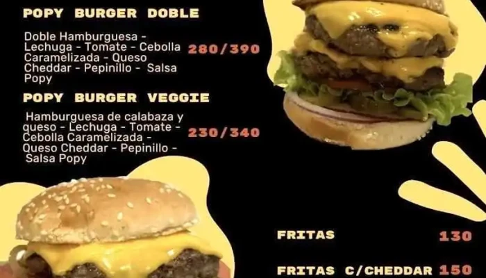 Popy Burgers -  Menu - Durazno