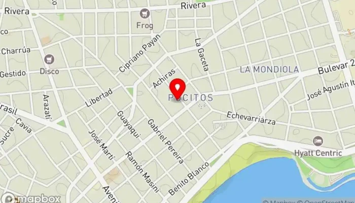 mapa de Posada Pagola 3184 Hotel en Montevideo