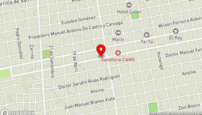 mapa de Power Gym Gimnasio en Mercedes