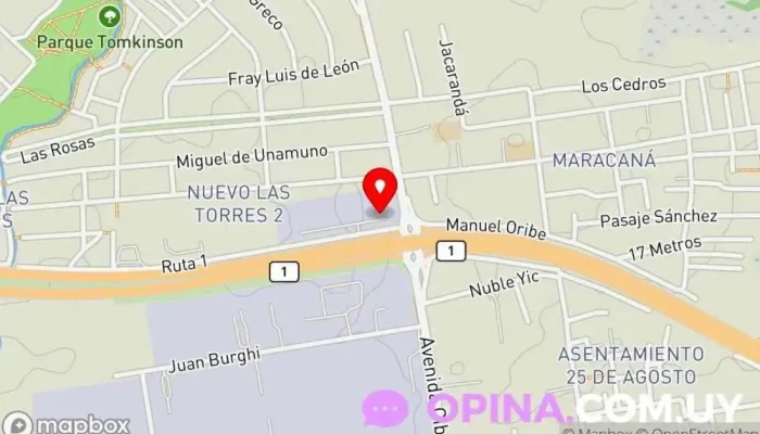 mapa de ProCasauy Agentes inmobiliarios en Montevideo