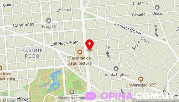 mapa de Proctos Clínica ambulatoria en Montevideo