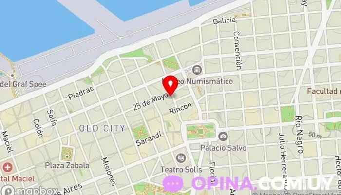 mapa de Propertex Inmobiliaria Agencia inmobiliaria en Montevideo