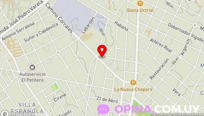 mapa de Propiedades & Inversiones Agencia inmobiliaria en Montevideo