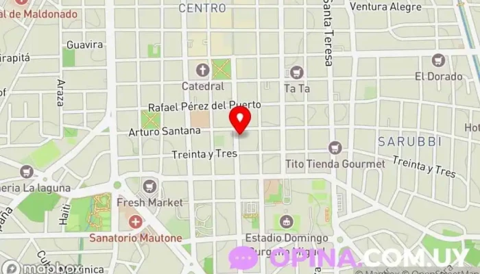 mapa de Propiedades Maldonado Agencia inmobiliaria en Maldonado