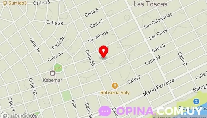 mapa de PROsalud Odontología Clínica dental en Atlántida