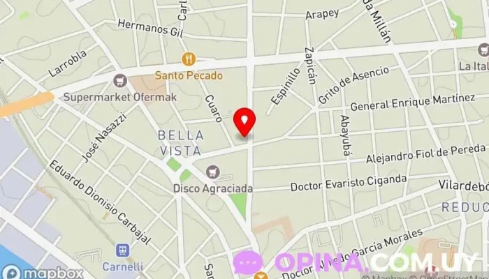 mapa de Psicóloga Lucía Germano Clínica psiquiátrica en Montevideo