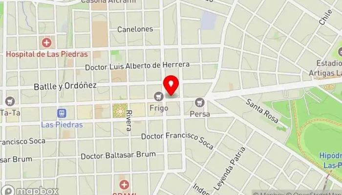 mapa de Pub restaurante Paladar Pub restaurante en Las Piedras